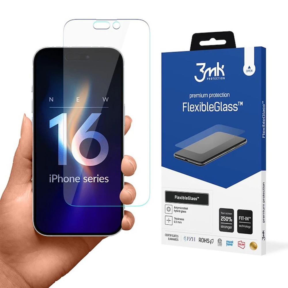 3mk - FlexibleGlass ochranné sklo pre iPhone 16 Pro Max - číre