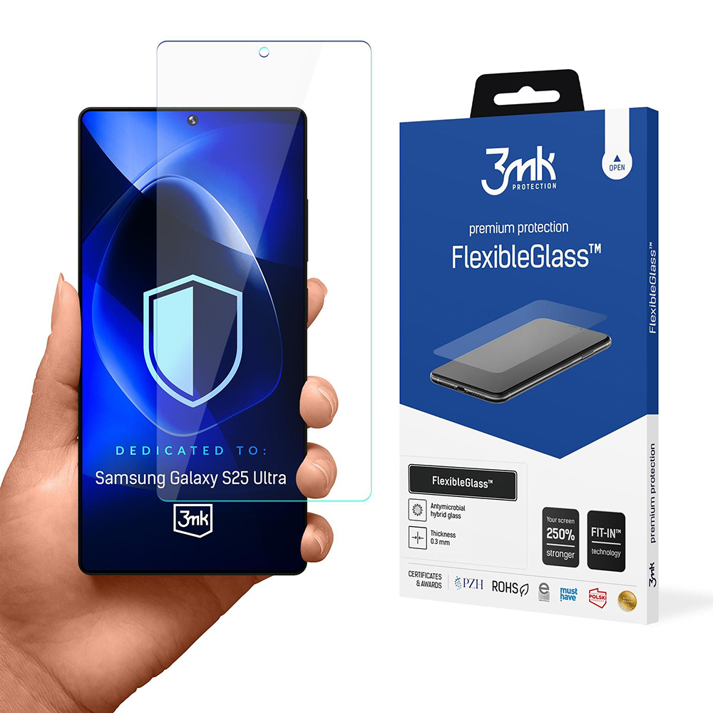 3mk - FlexibleGlass ochranné sklo pre Samsung Galaxy S25 Ultra - číre