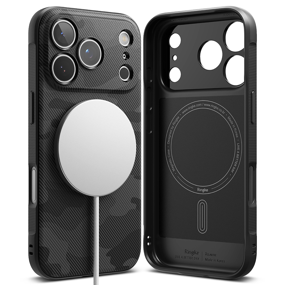 Ringke - Onyx MagSafe ochranný obal na iPhone 17 Pro – maskáčový čierny KF2353745