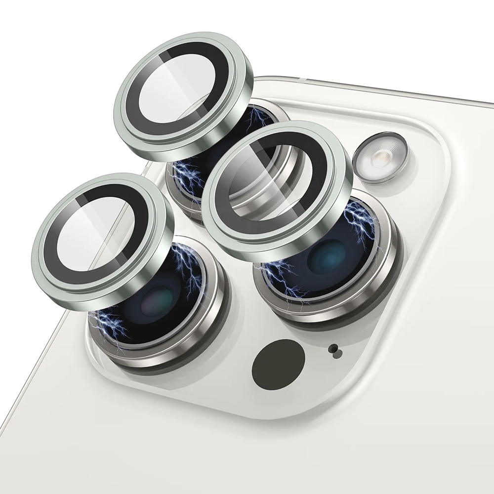 Lito - S+ Camera Glass Protector ochrana objektívu pre iPhone 17 – svetlozelená KF2354738