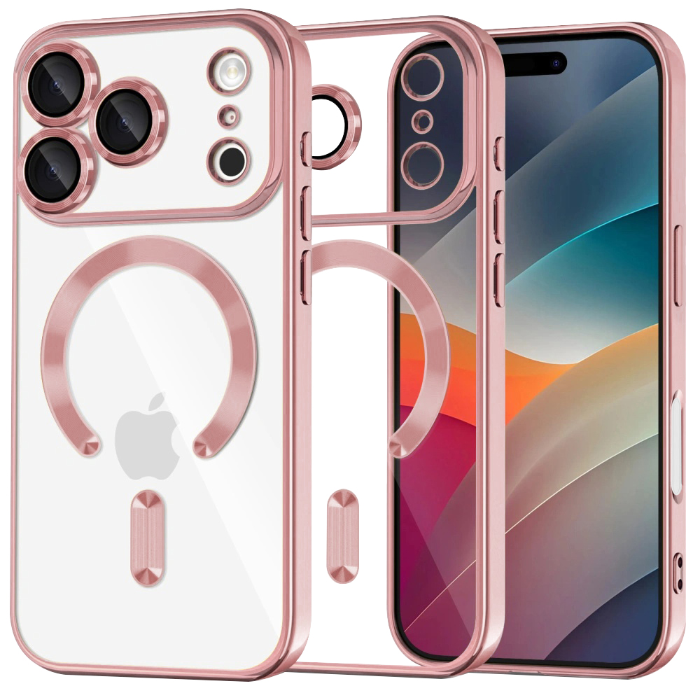 Techsuit - Luxury Crystal MagSafe - iPhone 17 Pro - Pink KF2348914