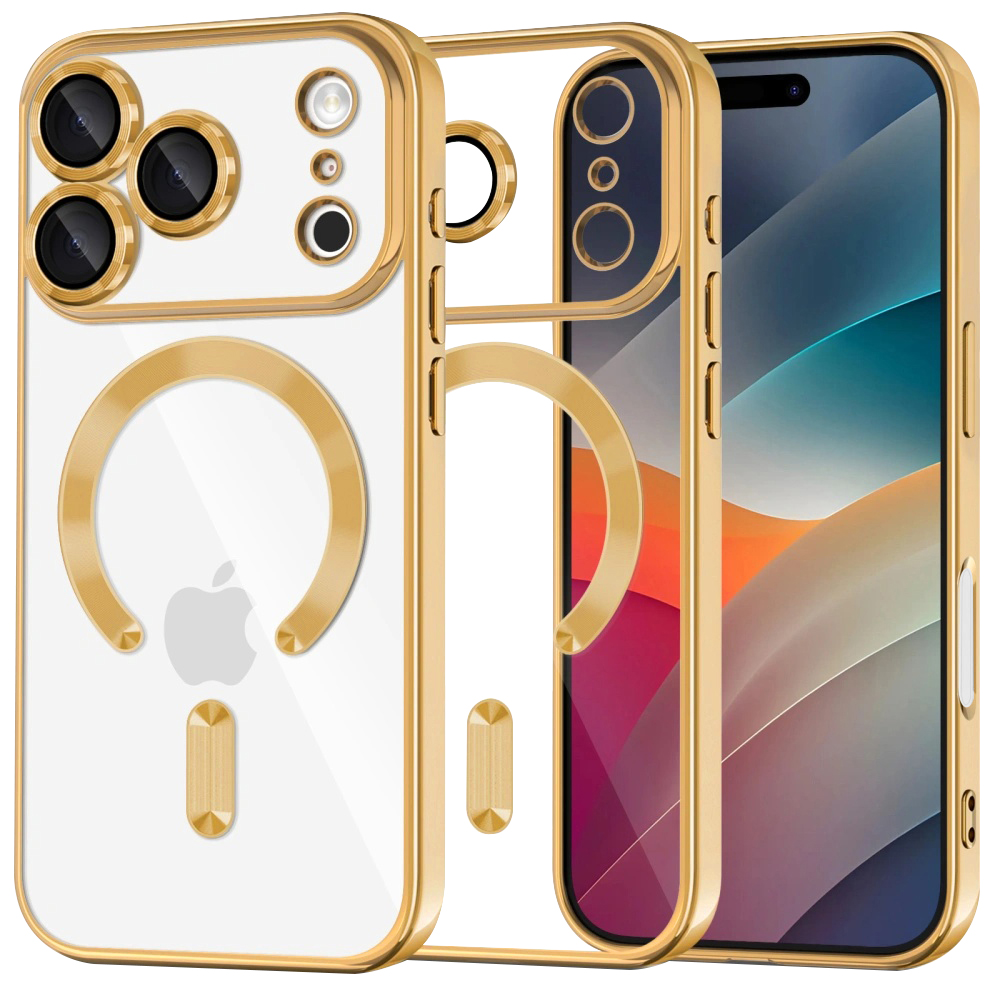 Techsuit - Luxury Crystal MagSafe - iPhone 17 Pro - Gold KF2348918