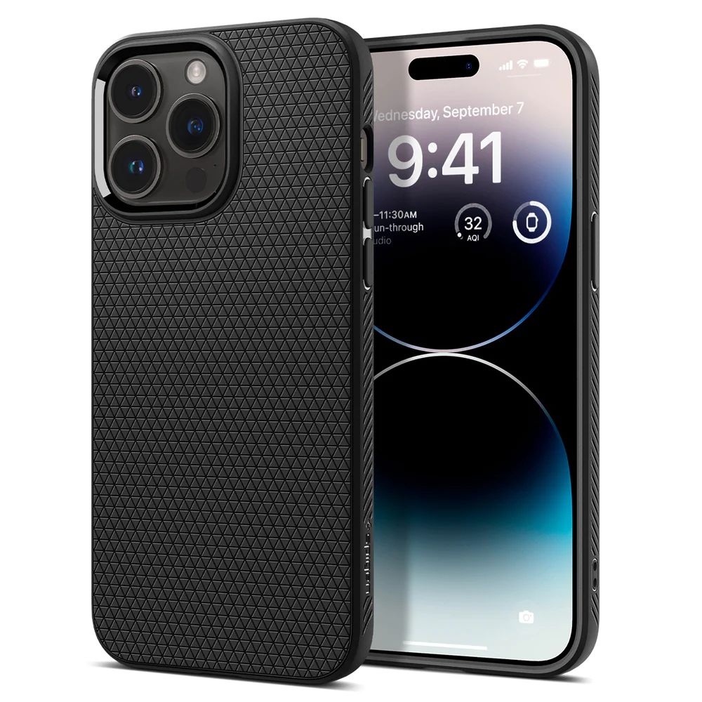Spigen Liquid Air ochranný kryt na - iPhone 14 pro - matná čierna KF2310519