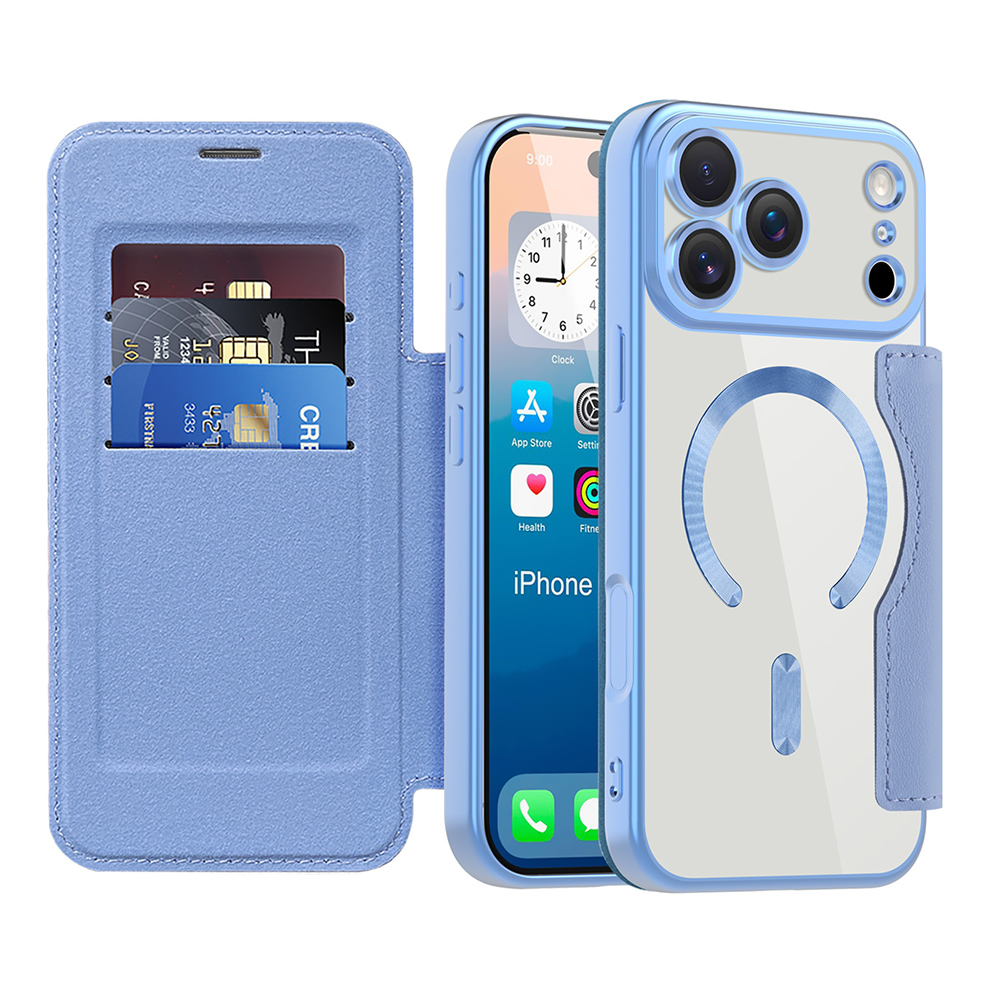 Techsuit - SmartMag Book Case - iPhone 17 Pro - Light Blue KF2351887