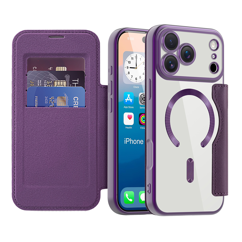 Techsuit - SmartMag Book Case - iPhone 17 Pro Max - Purple KF2351897