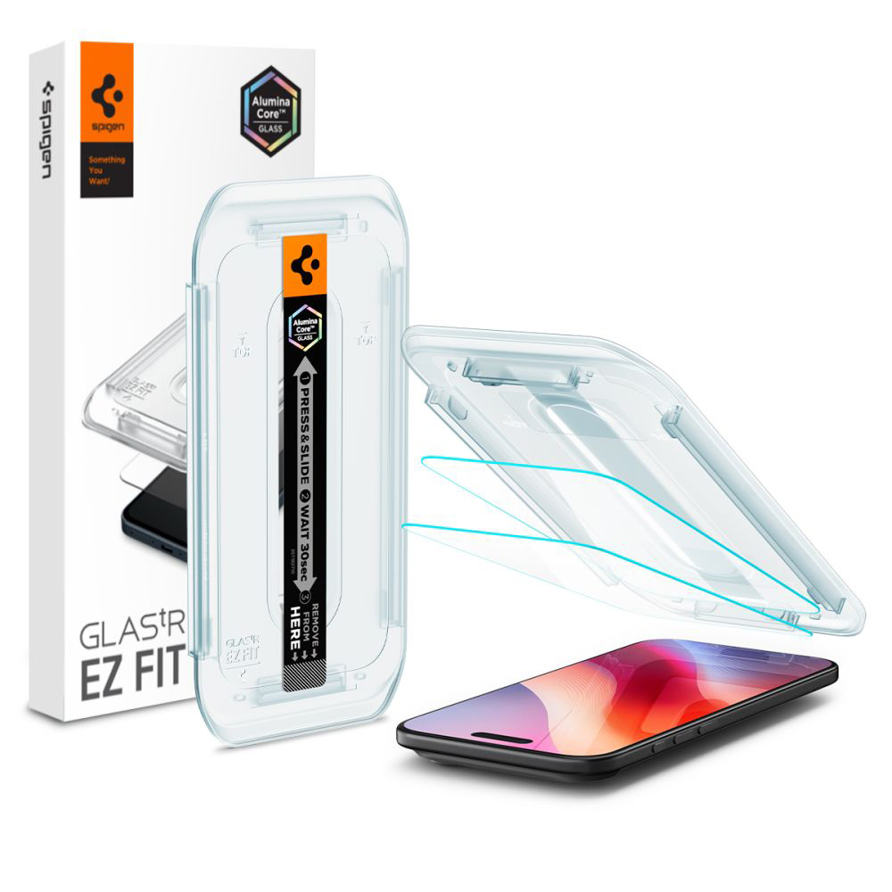 Spigen - Glas.tR EZ-FIT (2 pack) - iPhone 17 Air - Clear KF2356856
