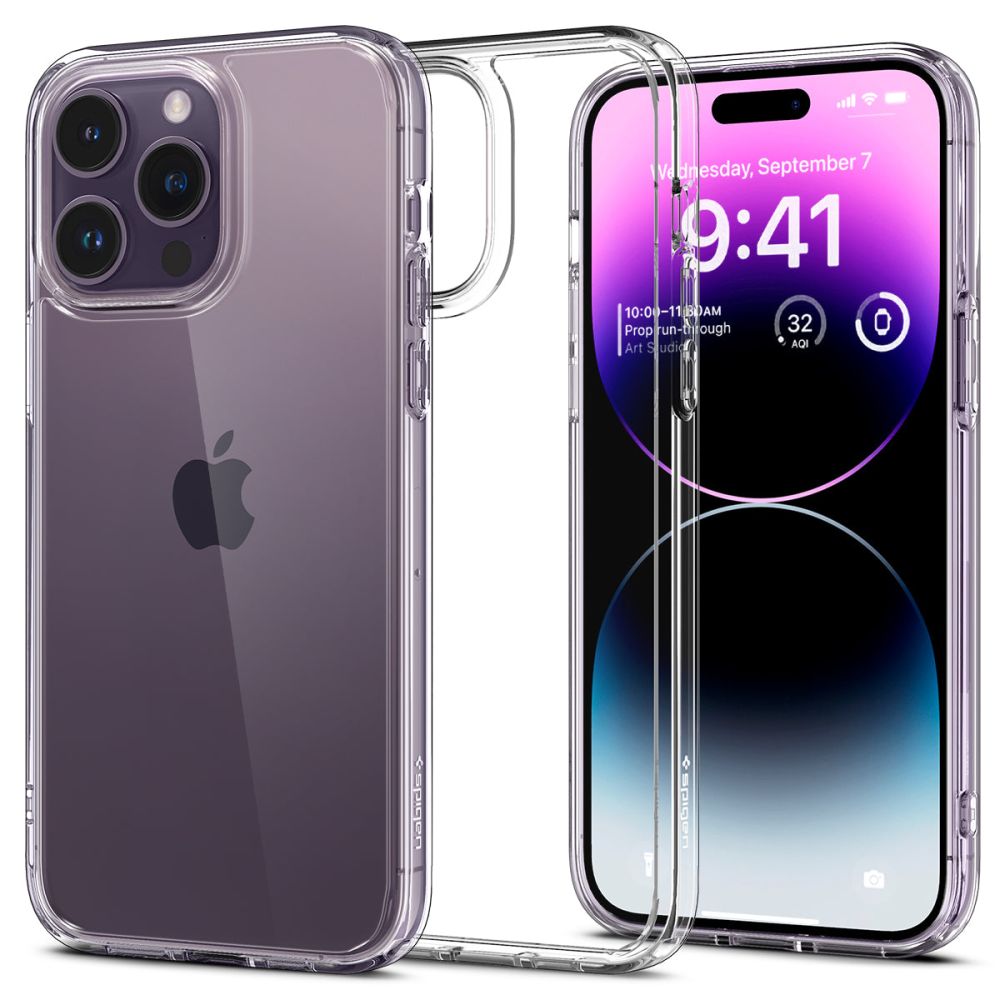 Spigen Ultra Hybrid ochranný obal na - iPhone 14 pro Max - transparentná KF2310484