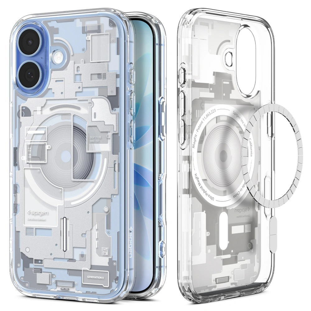 Spigen – Ultra Hybrid Zero One MagSafe ochranný obal na iPhone 17 – biely