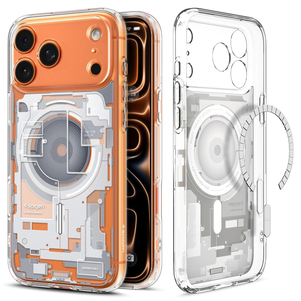 Spigen – Ultra Hybrid Zero One MagSafe ochranný obal na iPhone 17 Pro – biely