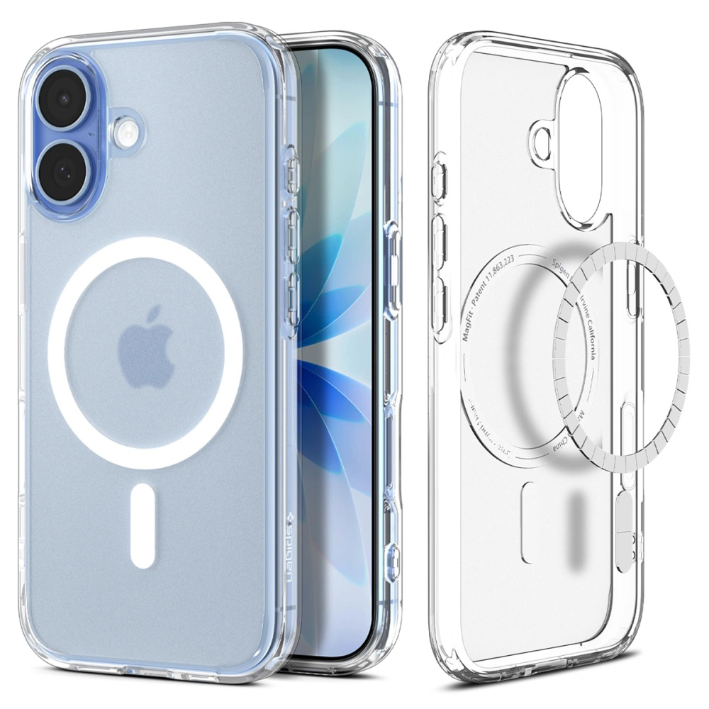 Spigen – Ultra Hybrid MagSafe ochranný obal na iPhone 17 – mrazivo biely