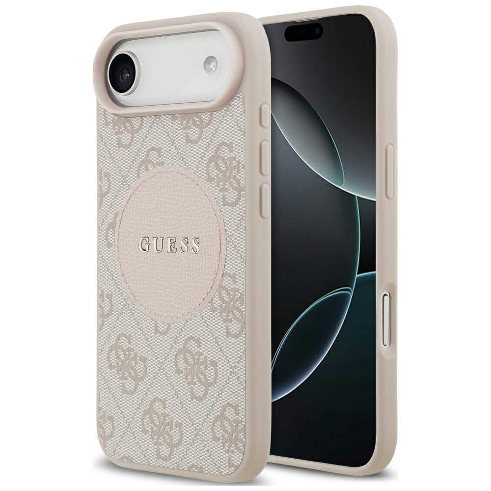 Guess – 4G Circle Classic Logo MagSafe puzdro na iPhone 17 Air – ružové