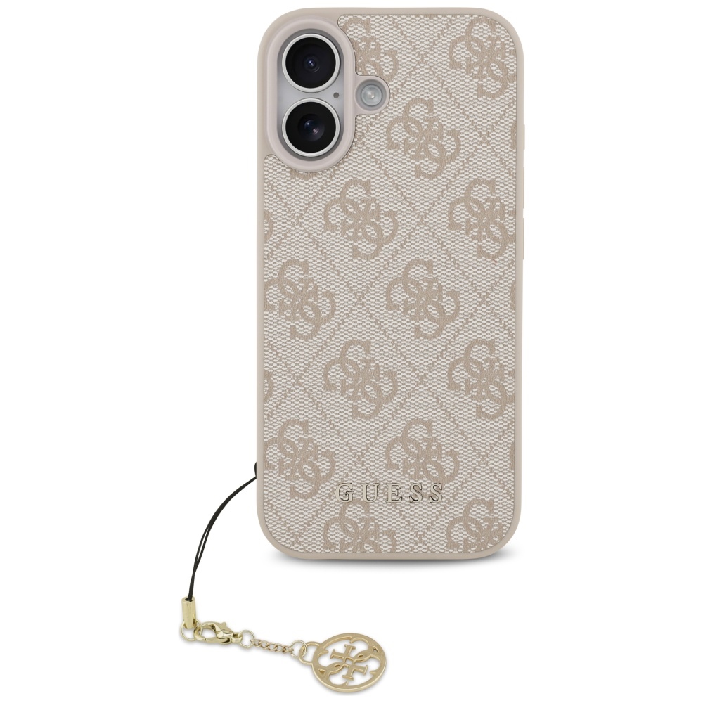 Guess – Hardcase 4G Charm Cradle MagSafe obal na iPhone 17 – ružový