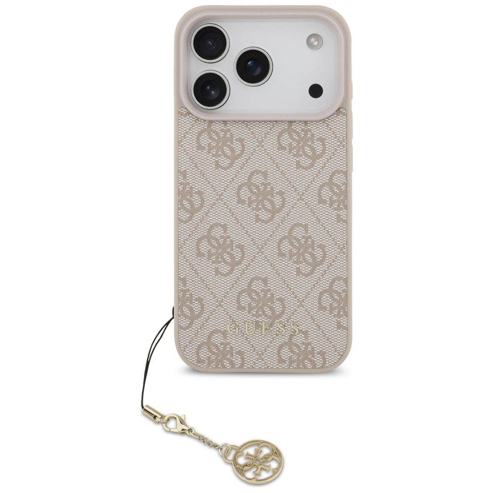 Guess – Hardcase 4G Charm Cradle MagSafe obal na iPhone 17 Pro – ružový