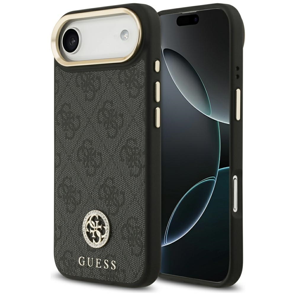 Guess – Hardcase 4G Strass Logo MagSafe obal na iPhone 17 Air – čierny