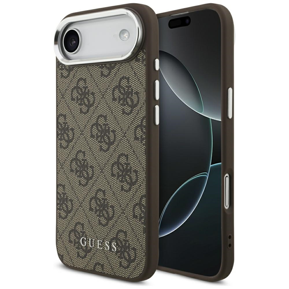 Guess – Hardcase 4G Classic Logo MagSafe obal na iPhone 17 Air – hnedý