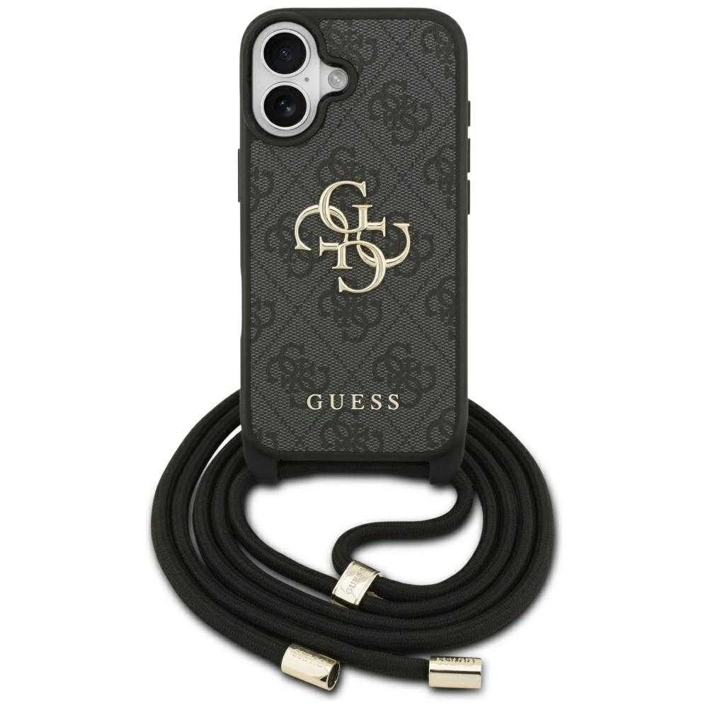 Guess – Hardcase 4G CBDY Big Logo obal s popruhom na iPhone 17 – čierny
