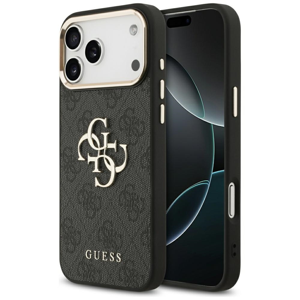 Guess – Hardcase Big 4G Classic Logo obal na iPhone 17 Pro Max – čierny