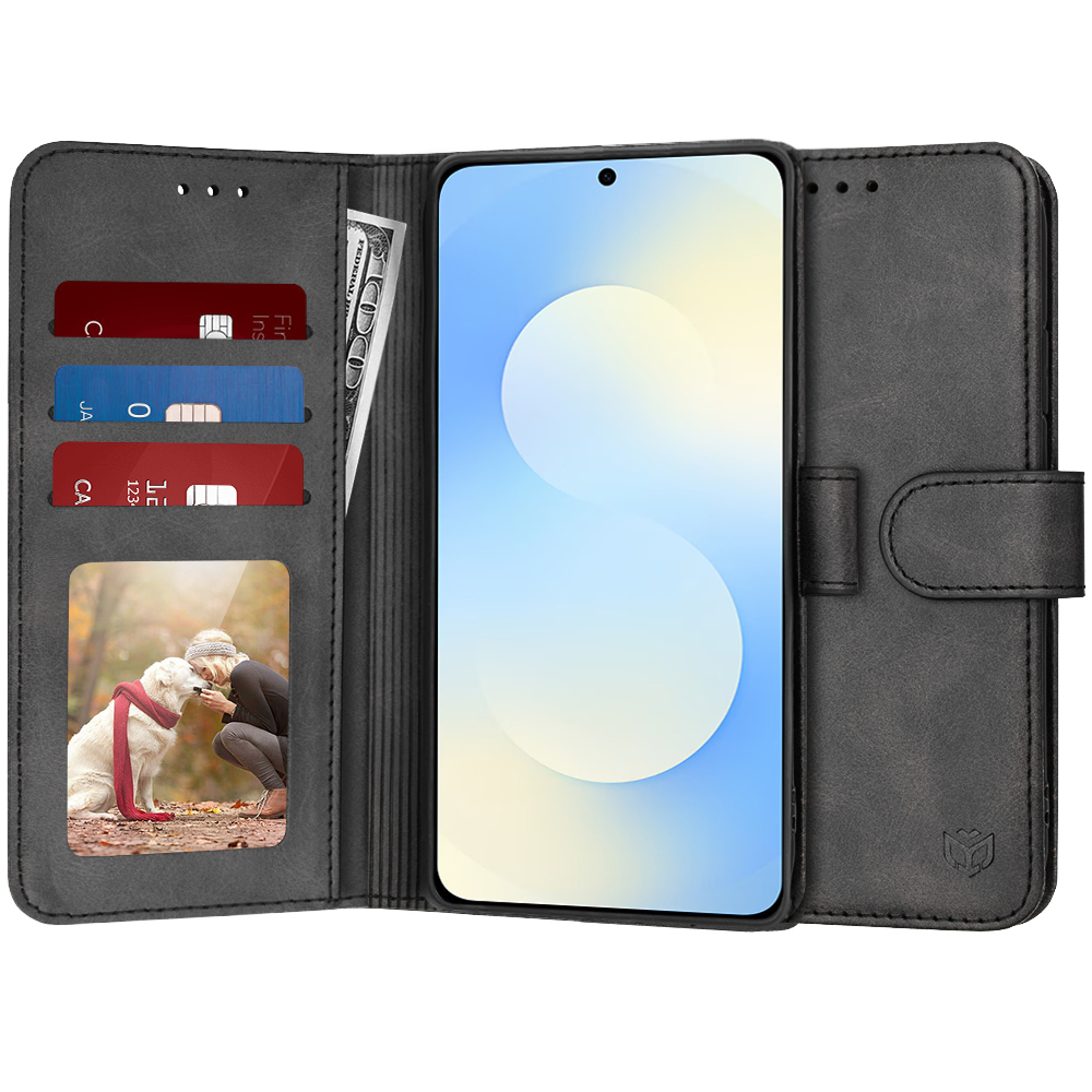 Techsuit – Diary Book knižkové puzdro na Samsung Galaxy S25 FE – čierne