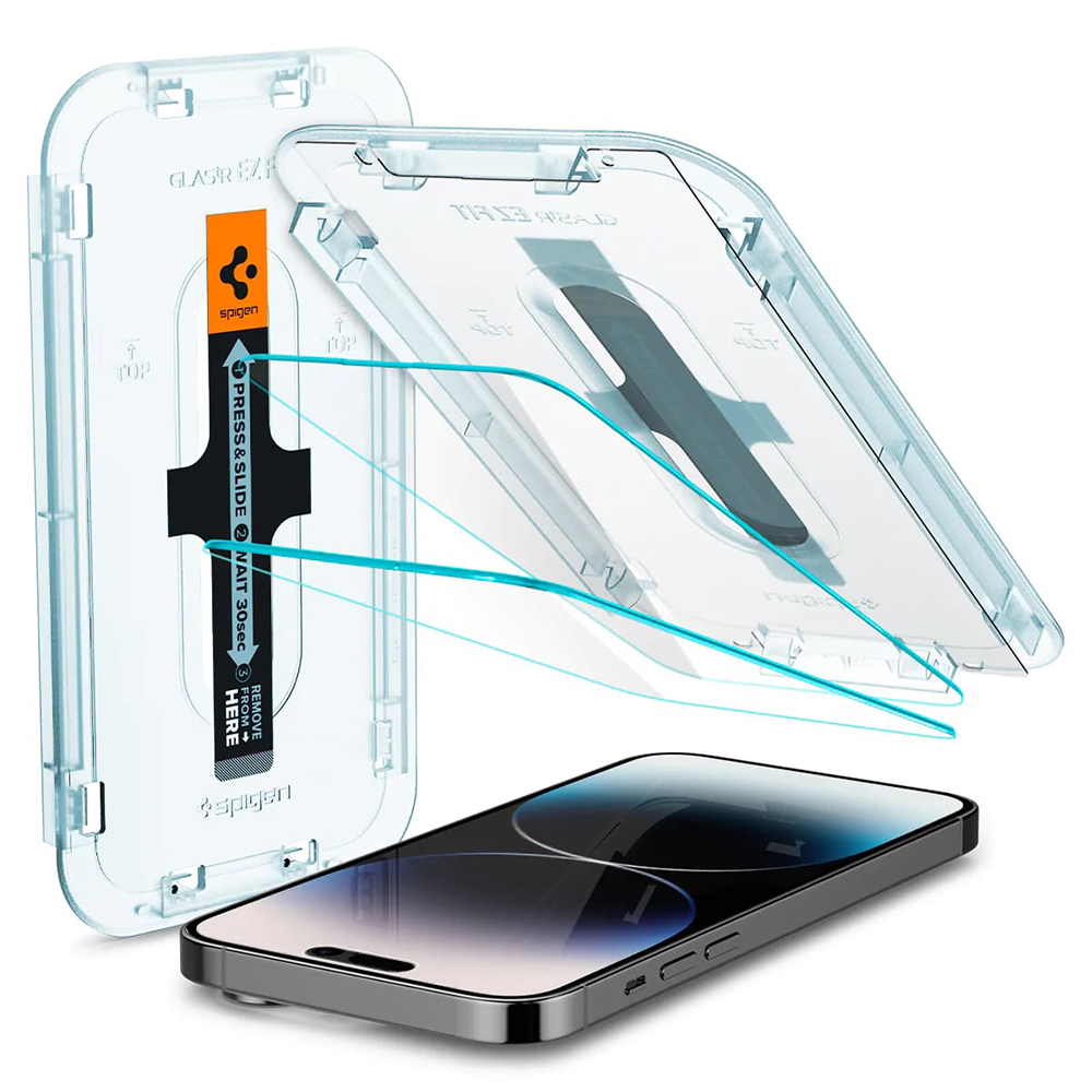 Spigen Glas.tR EZ-FIT (2 balenia) ochranné sklo na - iPhone 14 pro - transparentná KF2311741