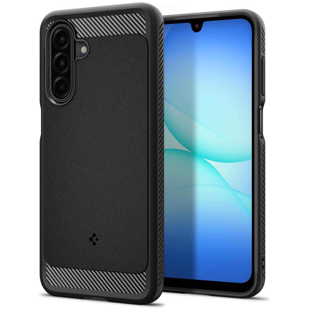 Spigen – Rugged Armor ochranný obal na Samsung Galaxy A17 4G / A17 5G – čierny
