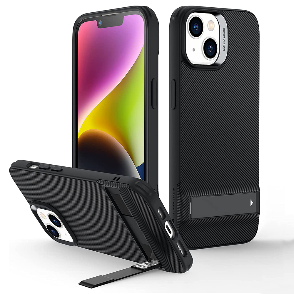 ESR Air Shield Boost Kickstand kryt na - iPhone 14 Plus - priesvitná čierna KF2312249