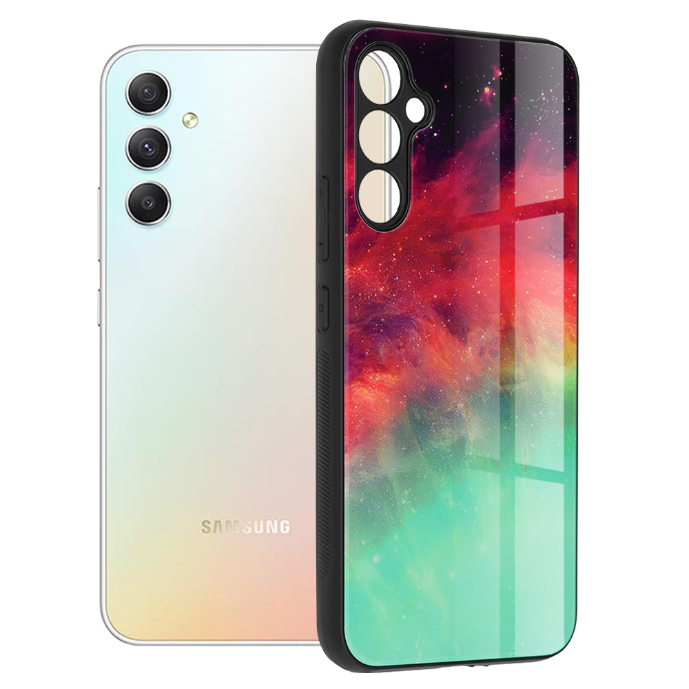 Techsuit Séria Glaze ochranný obal - Samsung Galaxy A34 5G - Fiery Ocean KF2312859