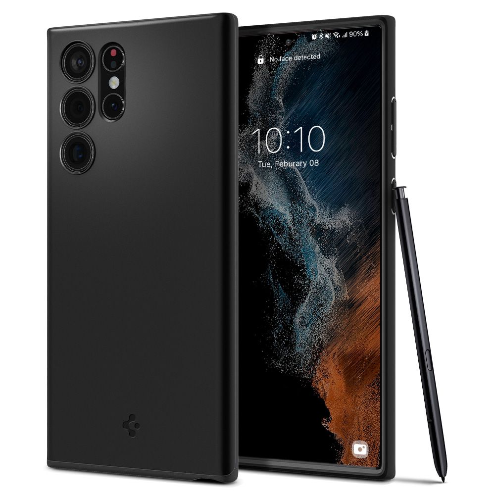 Spigen Thin Fit ochranný kryt na - Samsung Galaxy S22 Ultra - čierny KF237822