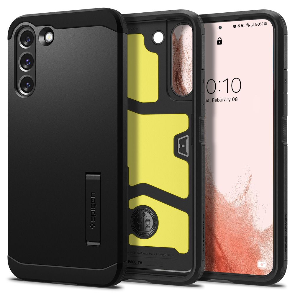 Spigen Tough Armor ochranný obal na - Samsung Galaxy S22 - čierny KF237805