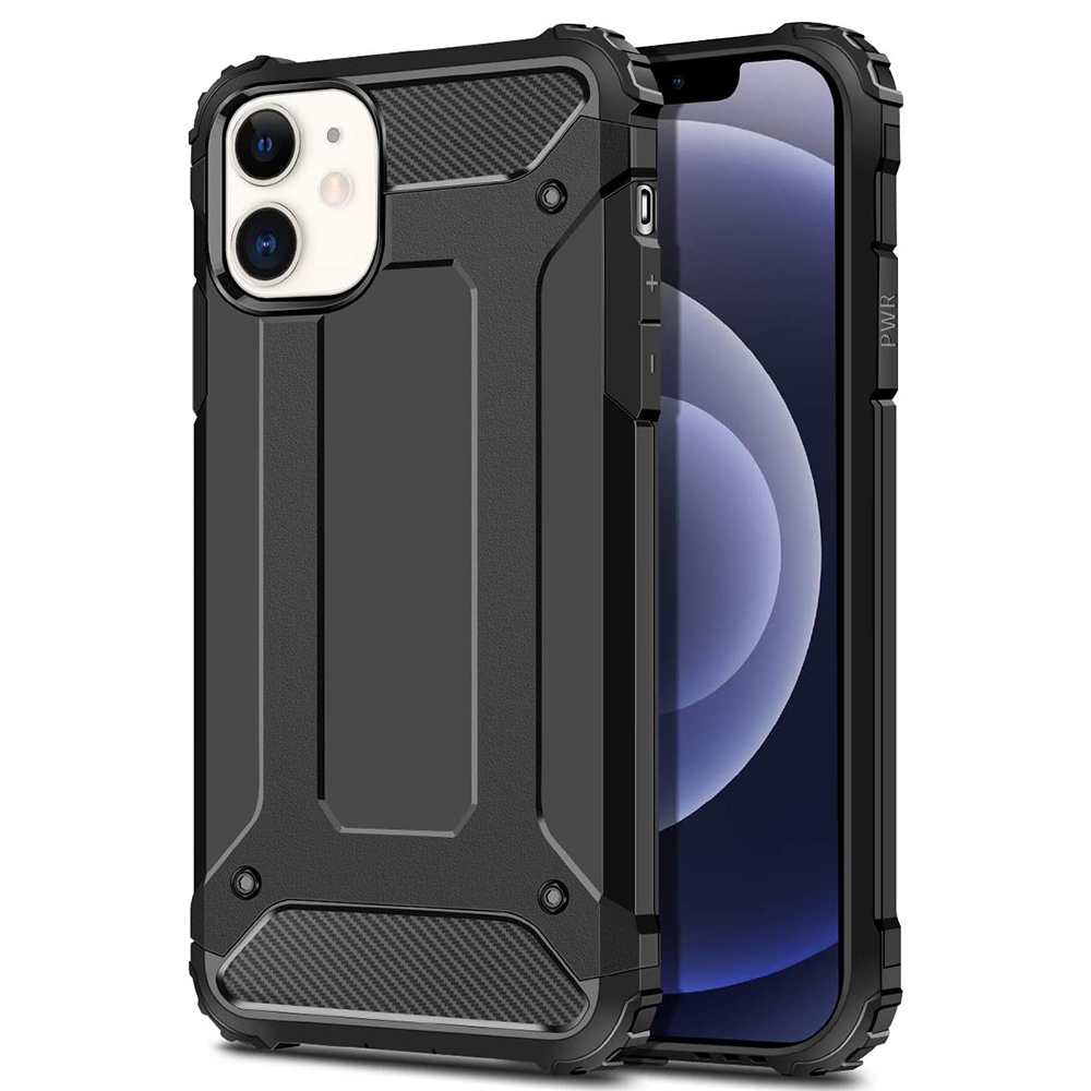 Techsuit Hybrid Armor kryt na - iPhone 12 / 12 pro - čierny KF231175