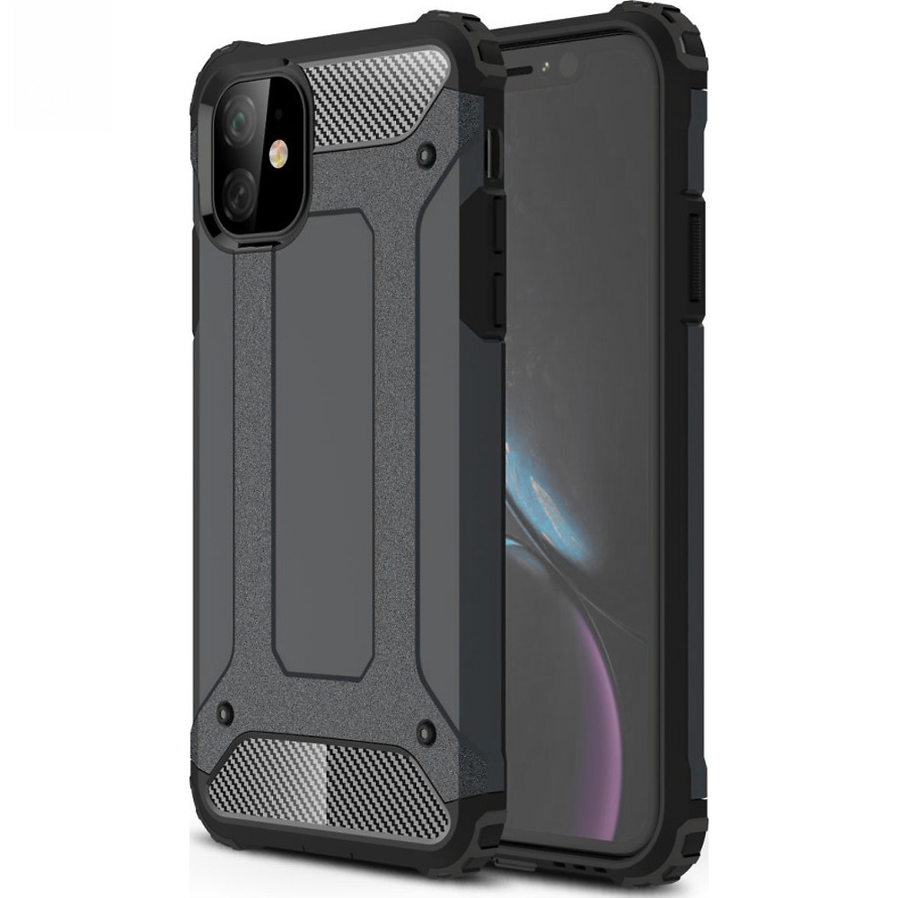 Techsuit Hybrid Armor kryt na - iPhone 11 - čierny KF231174