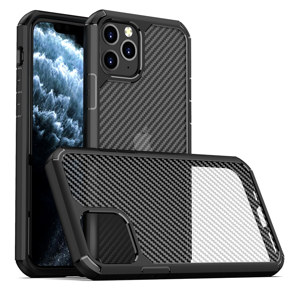 Techsuit CarbonFuse - kryt na Iphone 11 pro - čierny KF232051