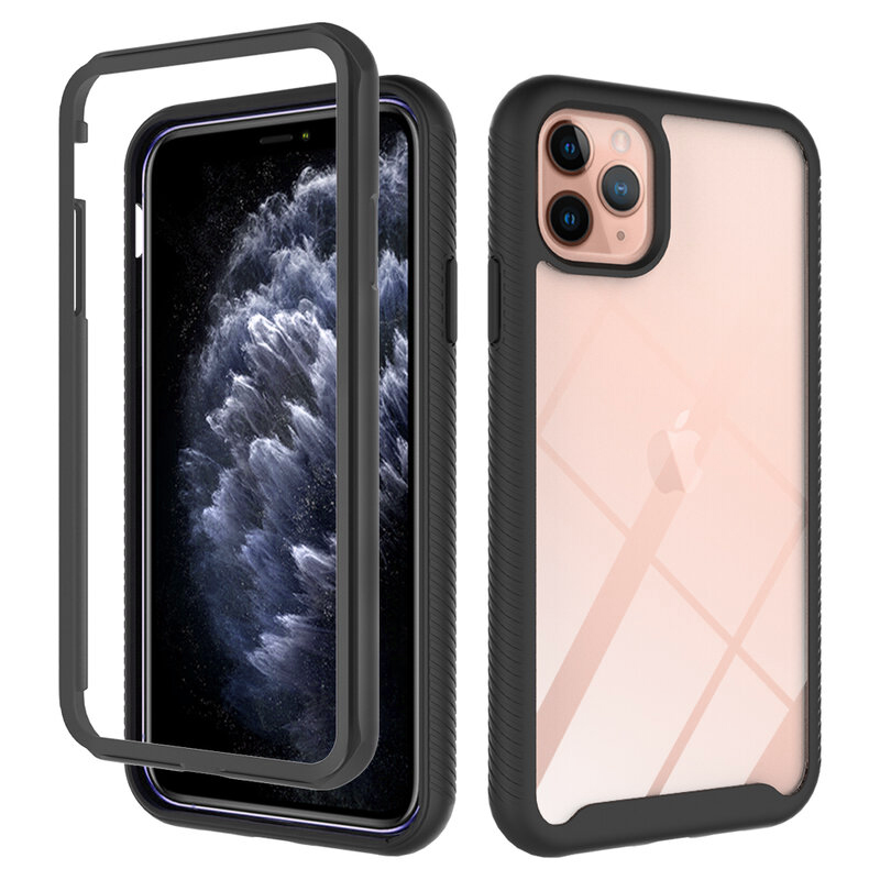 Techsuit Defense360 PRO kryt + ochrana displeja - iPhone 11 pro - čierna KF233055