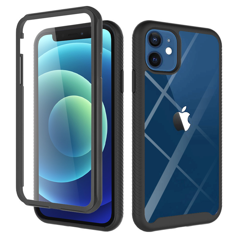 Techsuit Defense360 PRO kryt + ochrana displeja - iPhone 12 / 12 pro - čierna KF233052