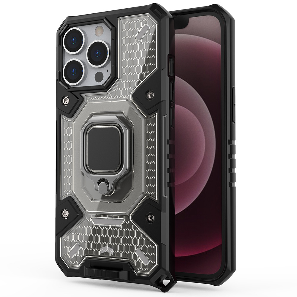 Techsuit Honeycomb Armor kryt na - iPhone 13 pro - čierny KF236415
