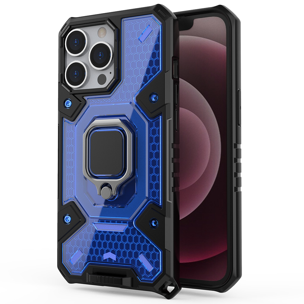 Techsuit Honeycomb Armor kryt na - iPhone 13 pro Max - Modrý KF236383