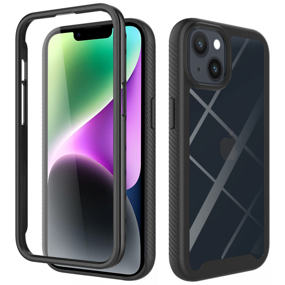 Techsuit Defense360 PRO kryt + ochrana displeja - iPhone 14 - čierna KF2310562