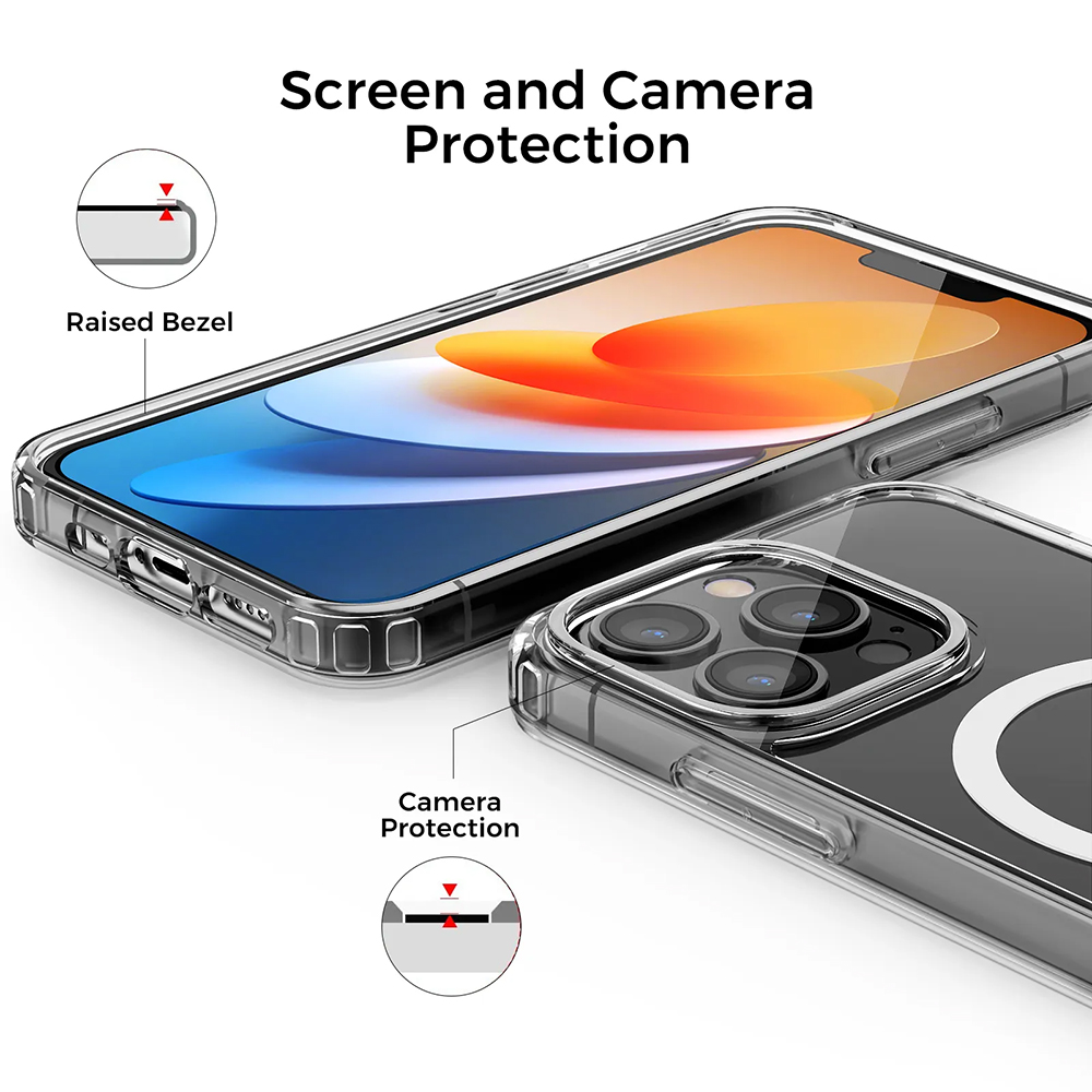 Techsuit MagSafe PRO obal na - iPhone 13 pro - čierny