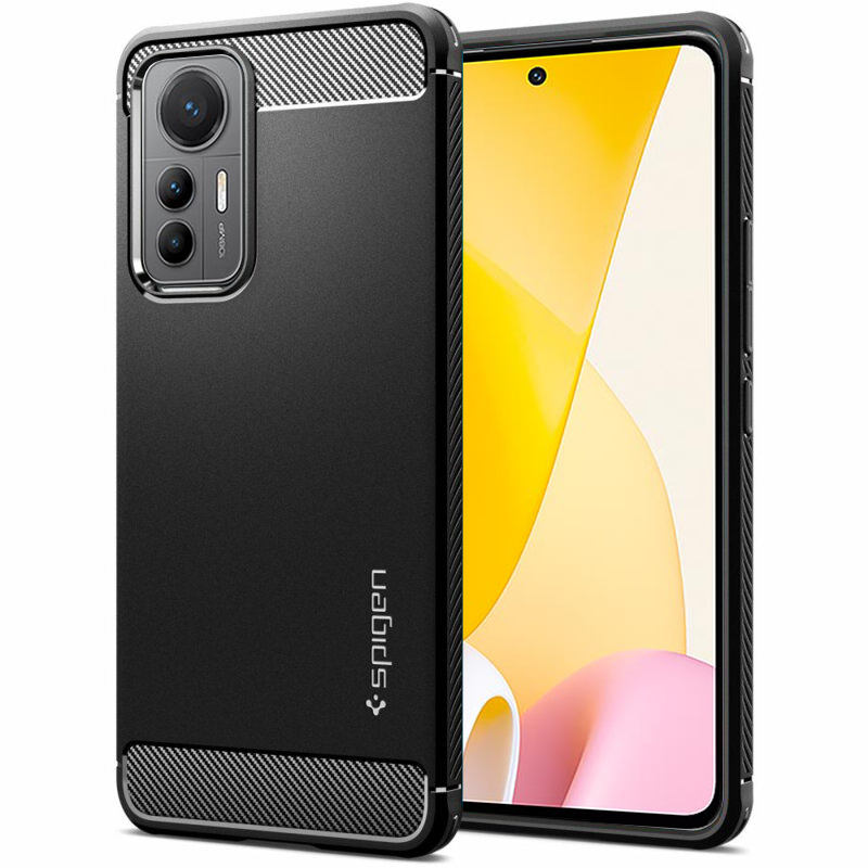 Spigen Rugged Armor kryt na - Xiaomi 12 Lite - čierna KF2310011
