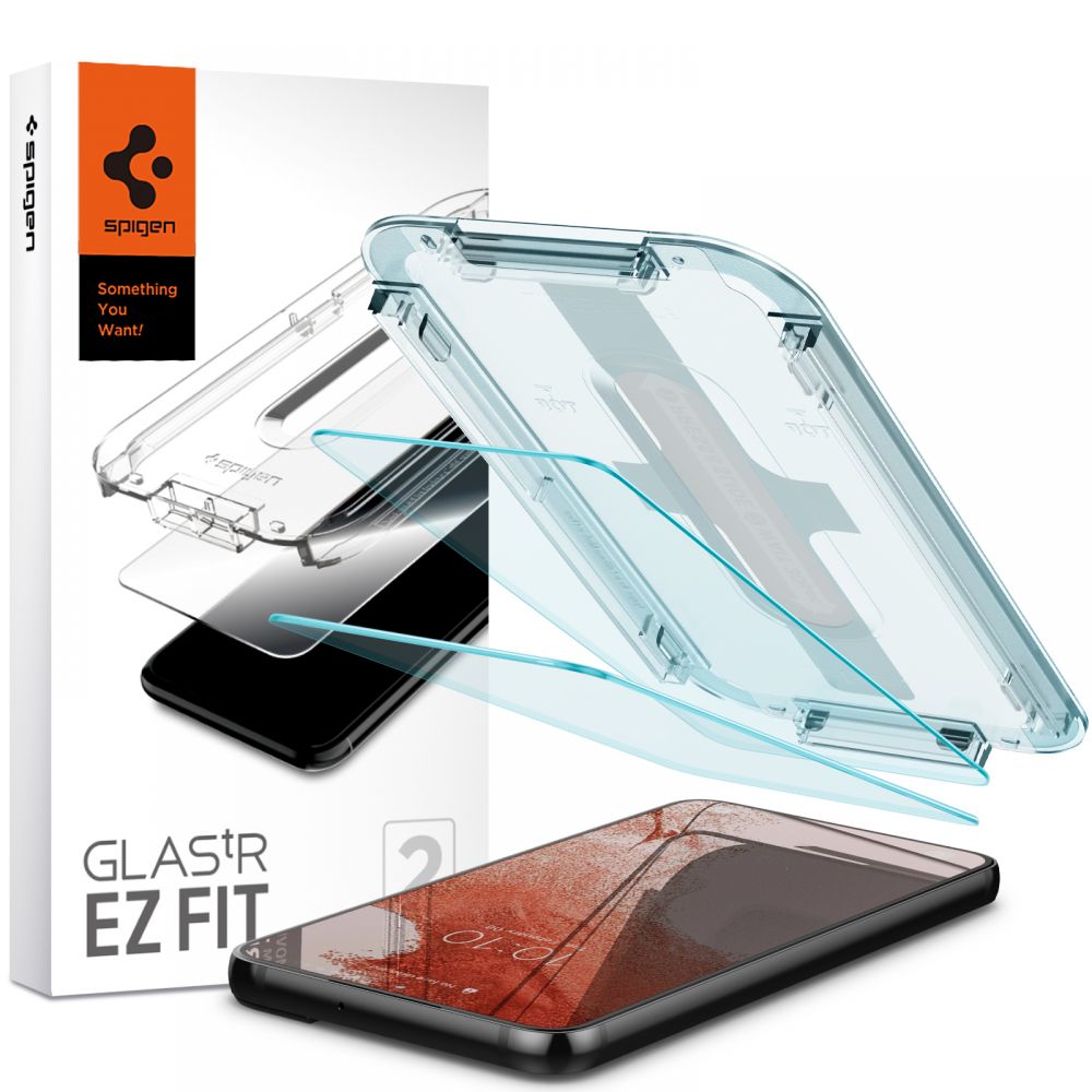 Spigen Glas.tR EZ-FIT (2 balenia) ochranné sklo na - Samsung Galaxy S22 - Priehľadné KF237648