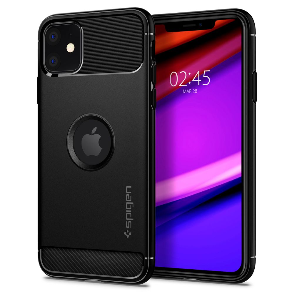 Spigen Rugged Armor kryt na - iPhone 11 - čierna KF237894