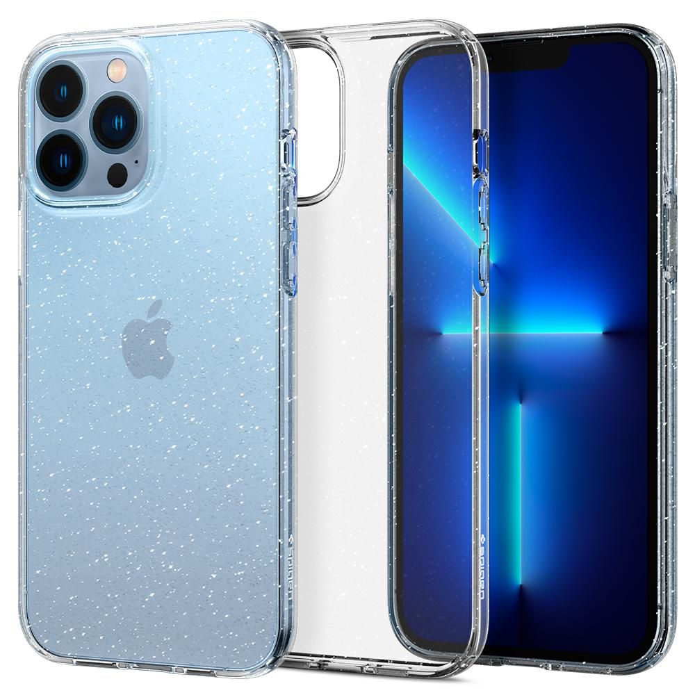 Liquid Crystal Glitter kryt na - iPhone 13 pro - Crystal Quartz