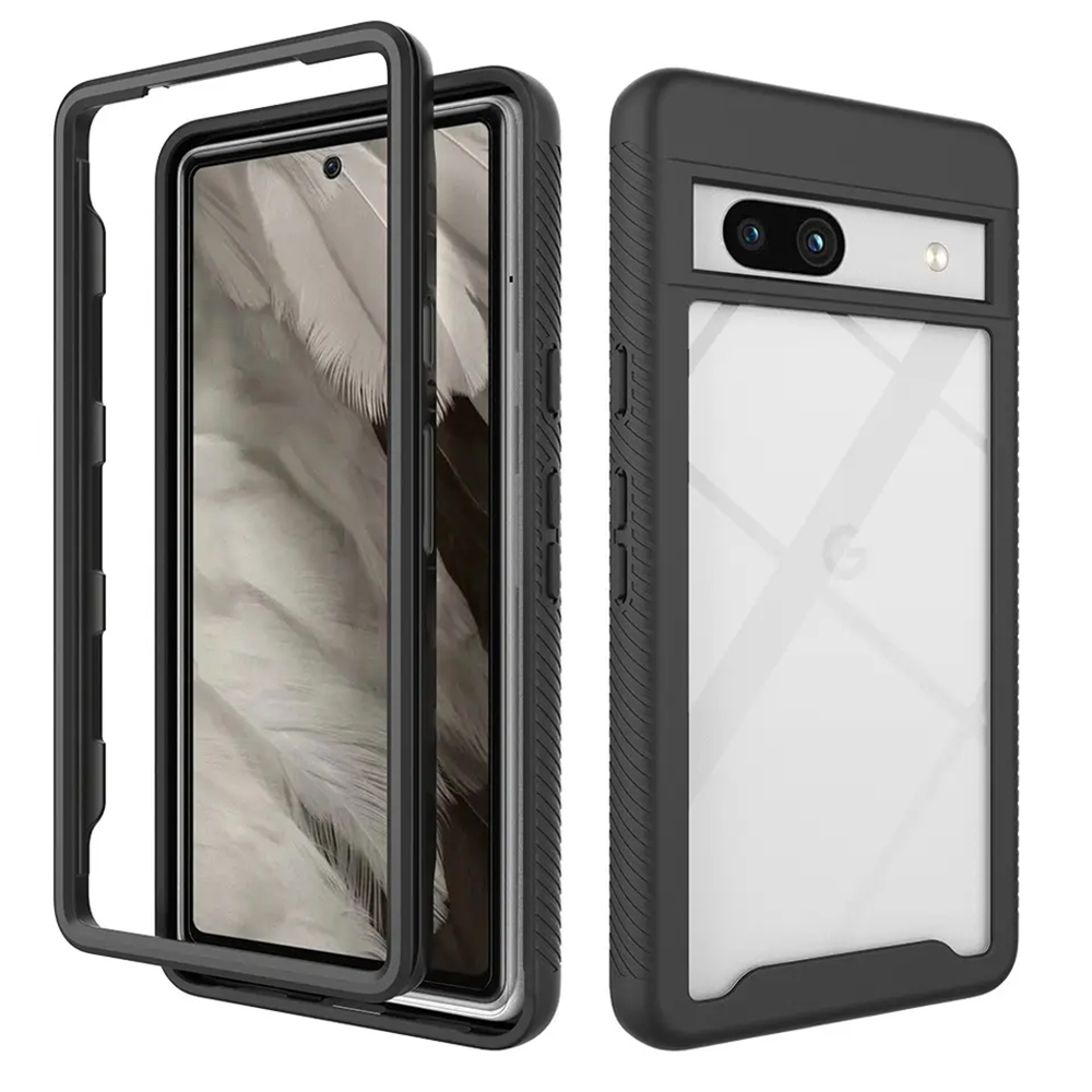 Techsuit Defense360 PRO kryt + ochrana displeja - Google Pixel 7a - čierna KF2311450