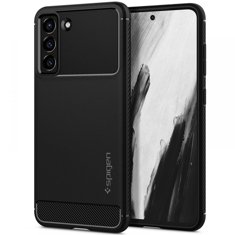Spigen Rugged Armor kryt na - Samsung Galaxy S21 FE - čierna KF237666