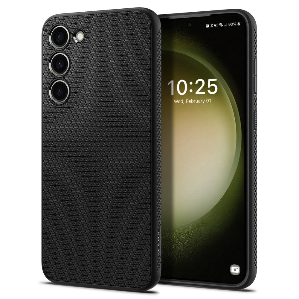 Spigen Liquid Air ochranný kryt na - Samsung Galaxy S23 - Matná čierna KF2312001