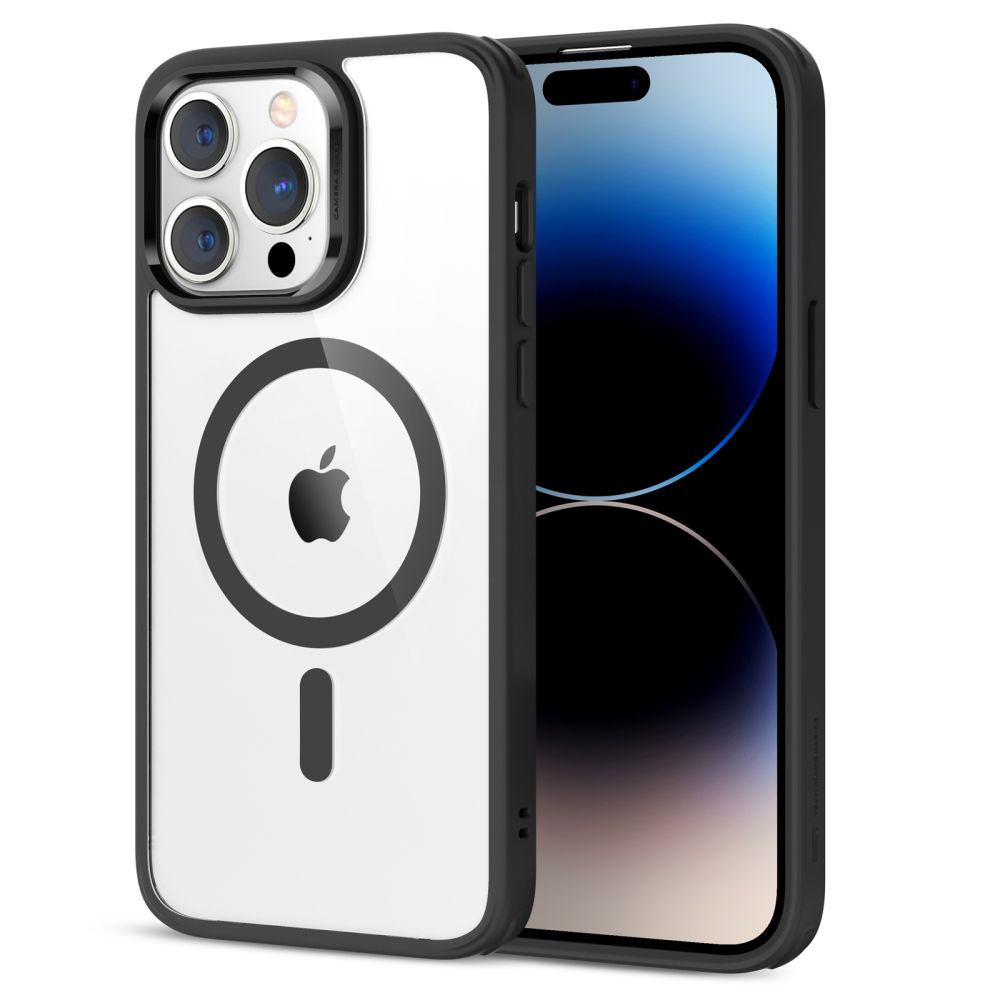 ESR Classic Hybrid HaloLock kryt pre - iPhone 14 pro - transparentná čierna KF2312233