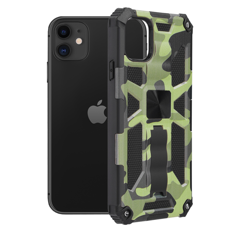 Techsuit Blazor Series kryt na - iPhone 11 - Camo Lime KF234045