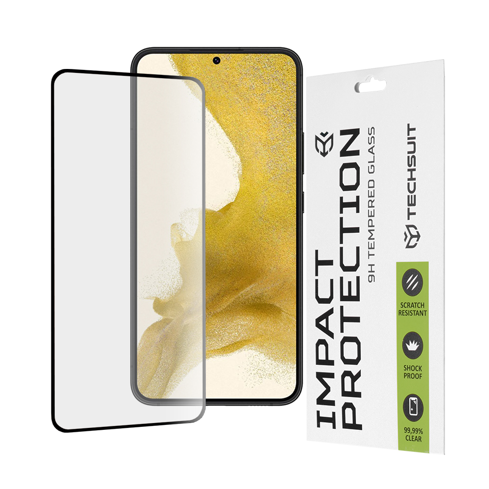 Techsuit 111D Full Cover / celopolepené tvrdené sklo - Samsung Galaxy S22 Plus 5G / S23 Plus - Čierna KF238193