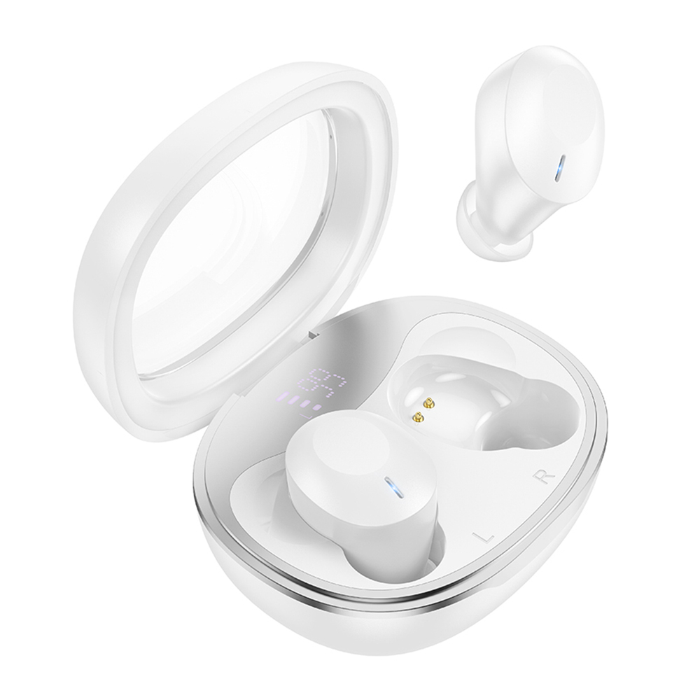 Hoco Bezdrôtové slúchadlá (EQ3) - TWS, Bluetooth 5.3, LED digitálny displej - Biela KF2314655