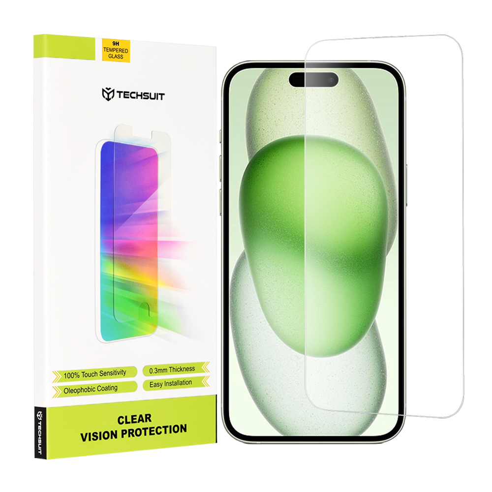Techsuit Clear Vision tvrdené sklo - iPhone 15 Plus - Transparent KF2314017