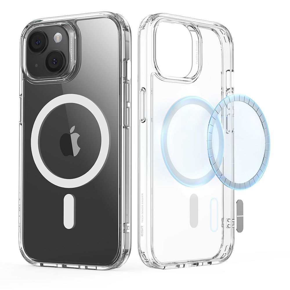 ESR Classic Hybrid HaloLock kryt pre - iPhone 15 - transparentná KF2314681